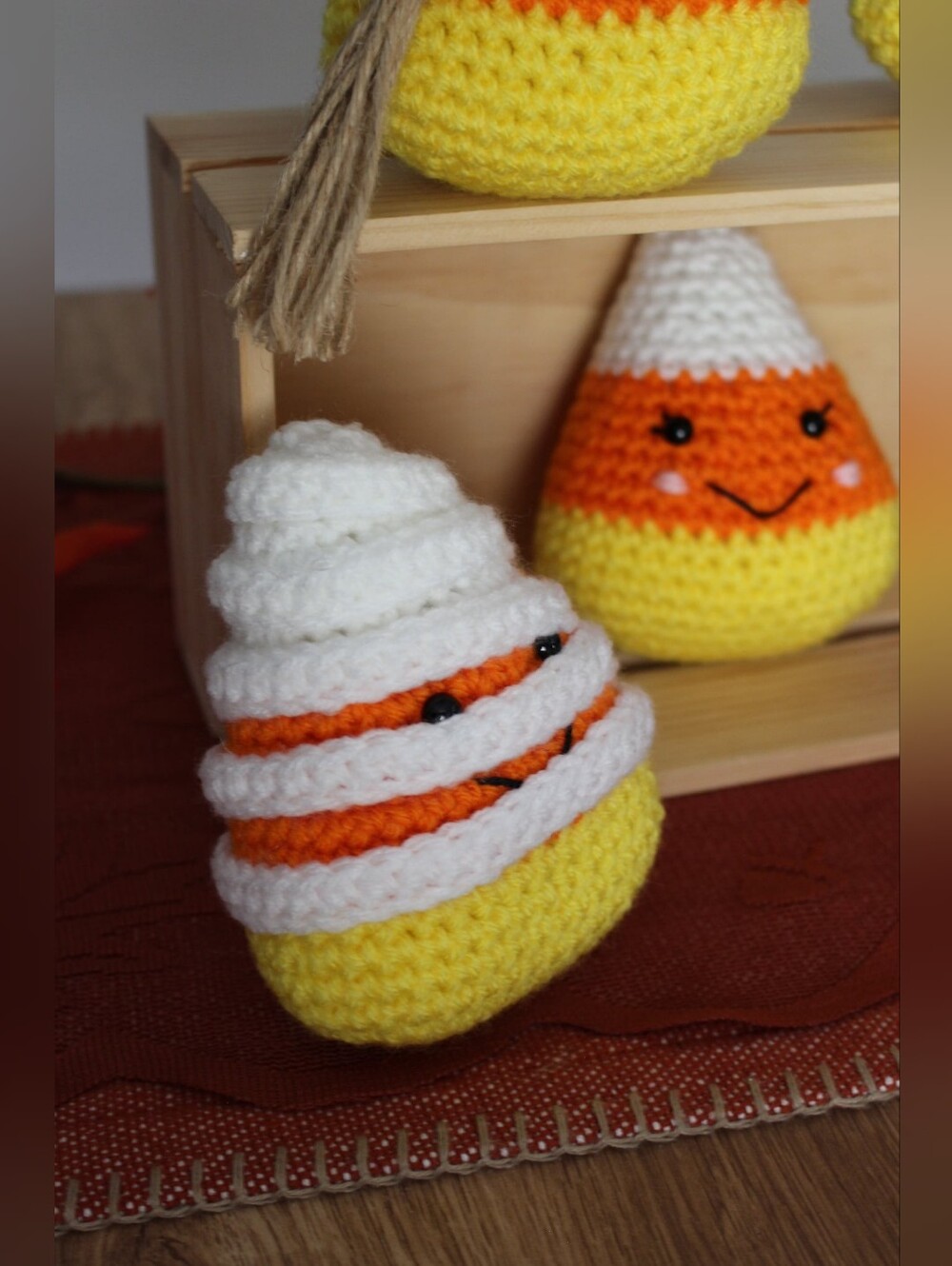 Handmade Candy Corn Plush- Witch, Mummy, Vampire OR Original - Picture 3 of 5